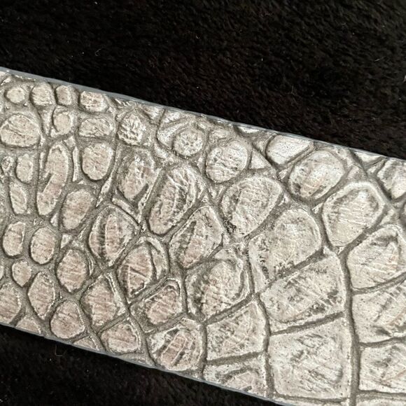 Sandy Dufler Adjustable Leather Hook Woman Belt Size L